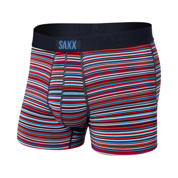 Front of Vibe Super Soft Trunk in Blue Vibrant Stripe
